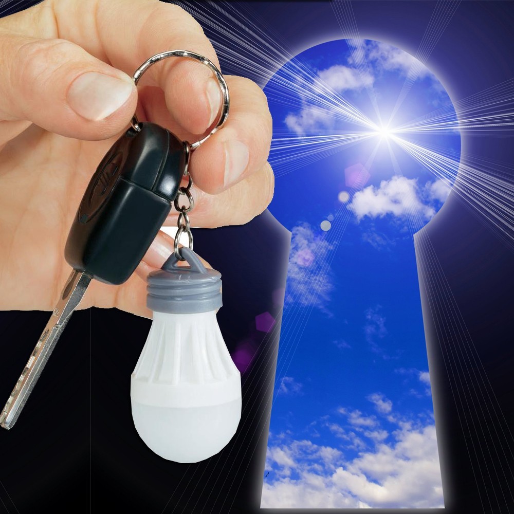 Piccola lampada a LED a risparmio energetico portachivi con anello design bulbo