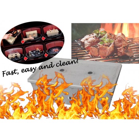 Kit accendifuoco ecologico facile veloce e pulito senza additivi chimici confezione 850 gr