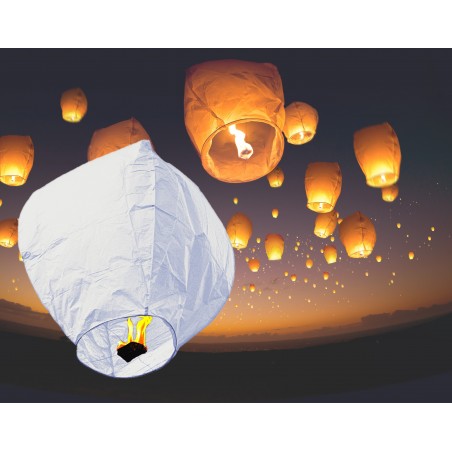 Lanterna volante ski lantern colorate diametro 33 cm crea una magica atmosfera