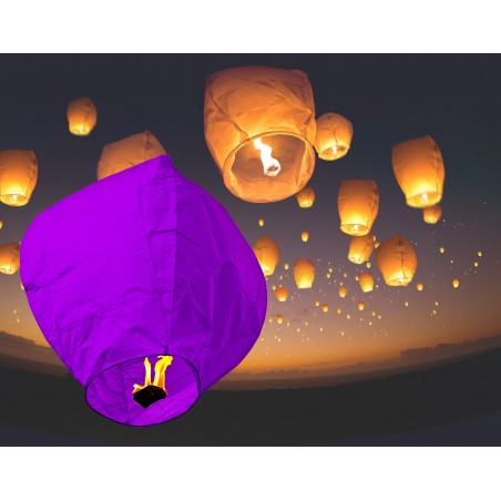 Lanterna volante ski lantern colorate diametro 33 cm crea una magica atmosfera