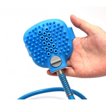 Sistema per lavaggio cani Pet Scrub con spugnetta e pompa 255470