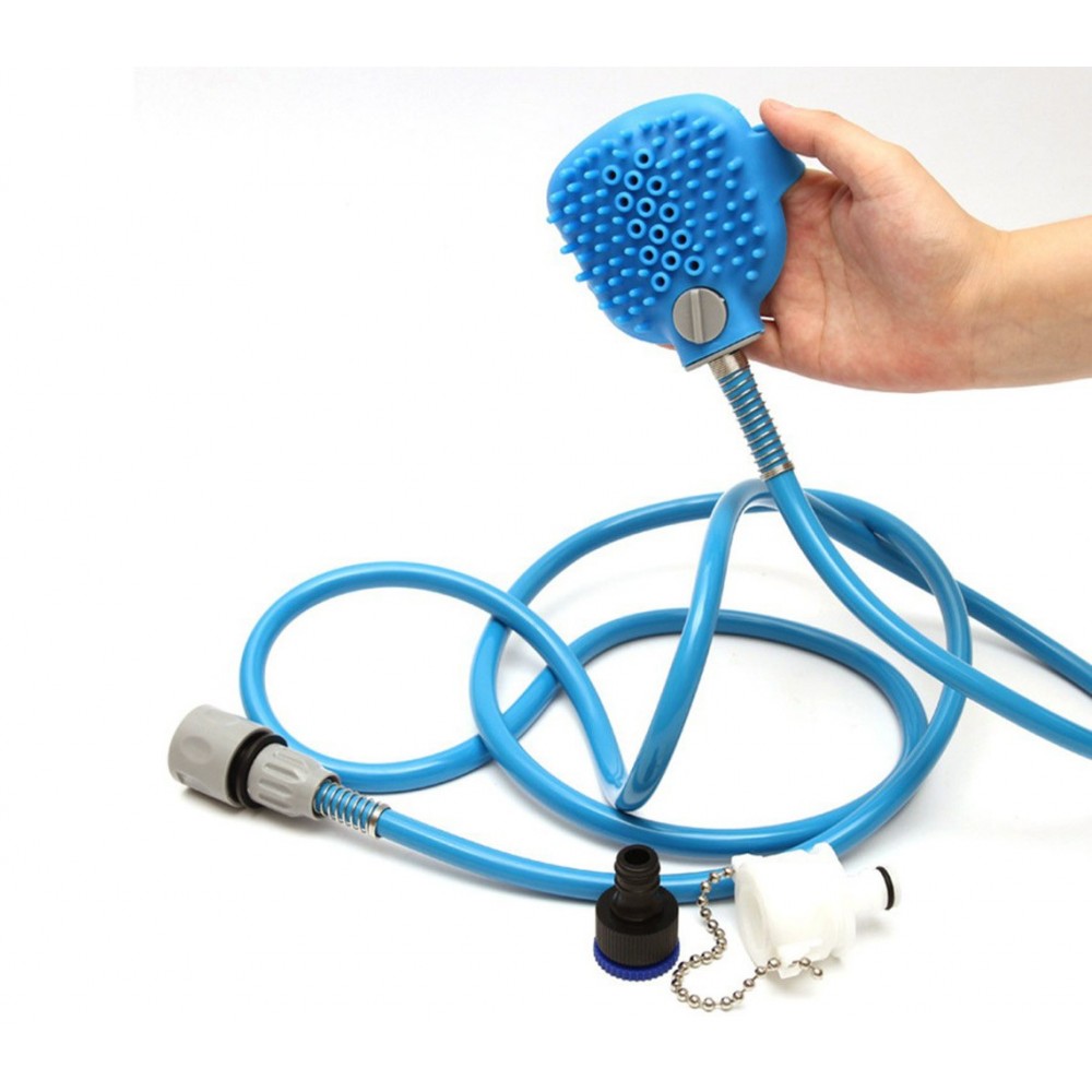 Sistema per lavaggio cani Pet Scrub con spugnetta e pompa 255470