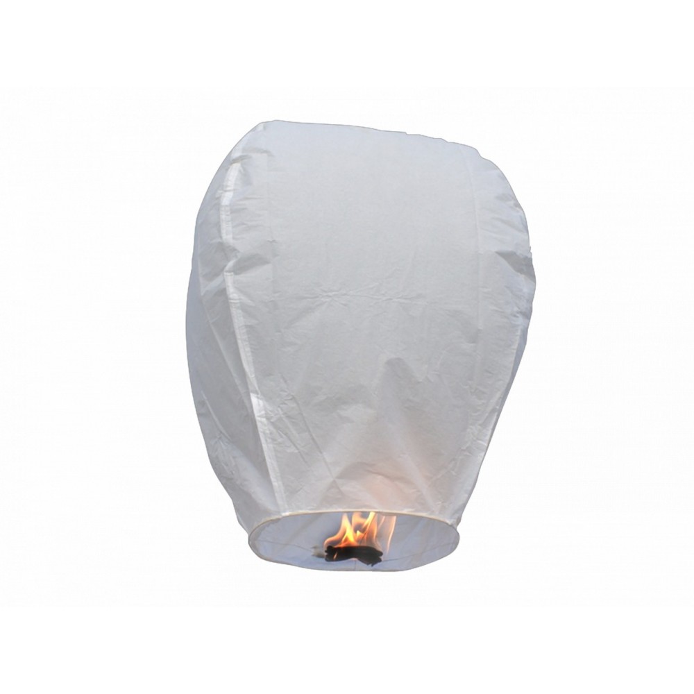 Lanterne volanti total white edition wedding love lanterns diametro 33 cm