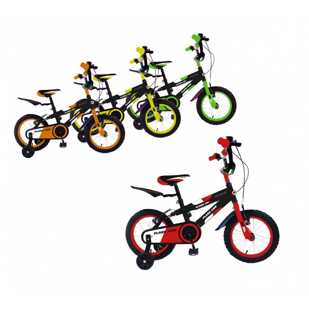 Bicicletta FLASH LINE taglia 12 bici FLA12 per bambini età 2 - 5 anni