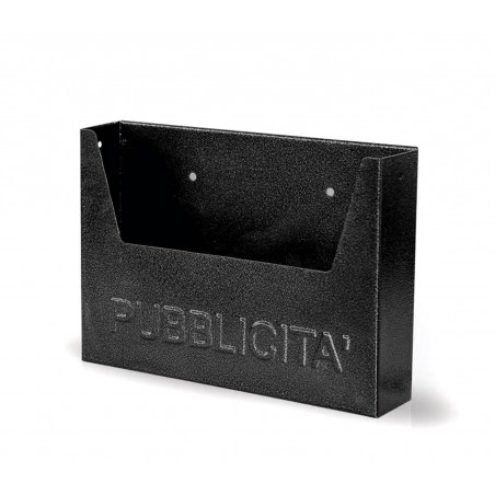 Cassetta postale pubblicità in ferro verniciato antracite 643548 Cassetta postale pubblicità in ferro verniciato antracite 643548