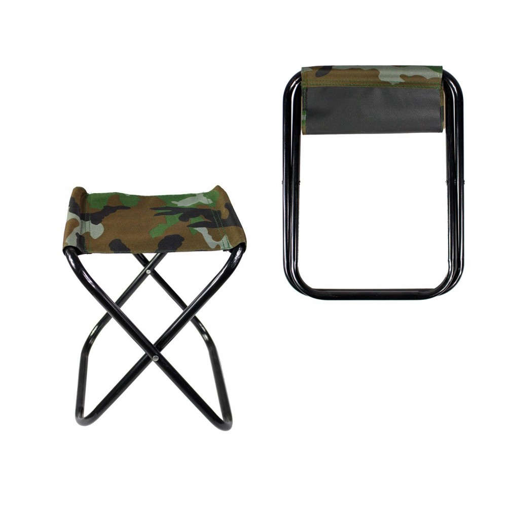 Sgabello piegevole EVERTOP 288351 camouflage per campeggio montagna mare 