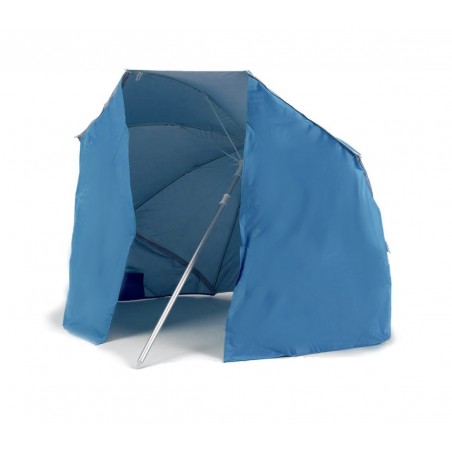 Ombrellone e tenda 2 in 1 da spiaggia 265918 con telo parasole a velcro 