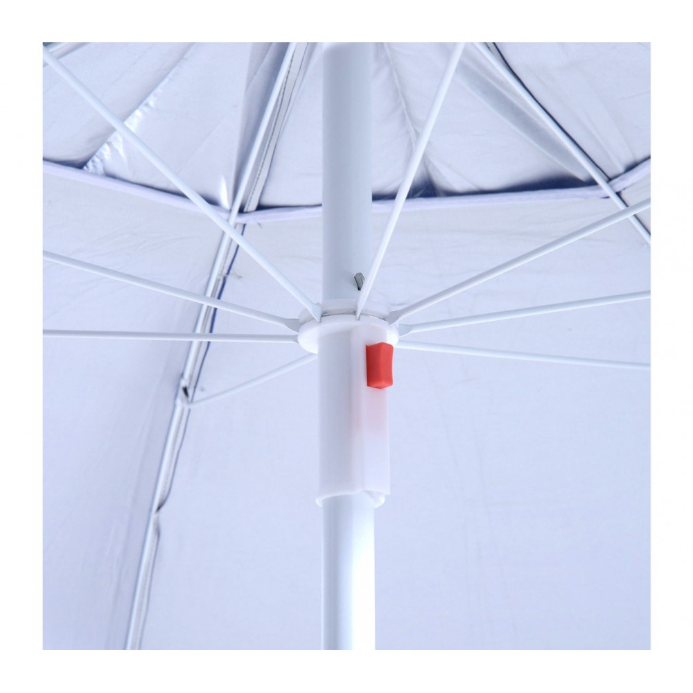 Ombrellone e tenda 2 in 1 da spiaggia 265918 con telo parasole a velcro 