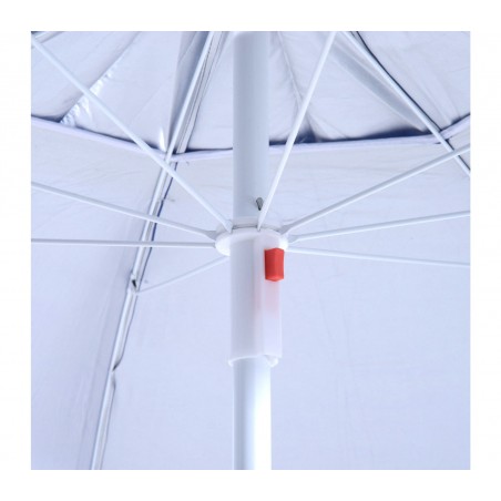 Ombrellone e tenda 2 in 1 da spiaggia 265918 con telo parasole a velcro 