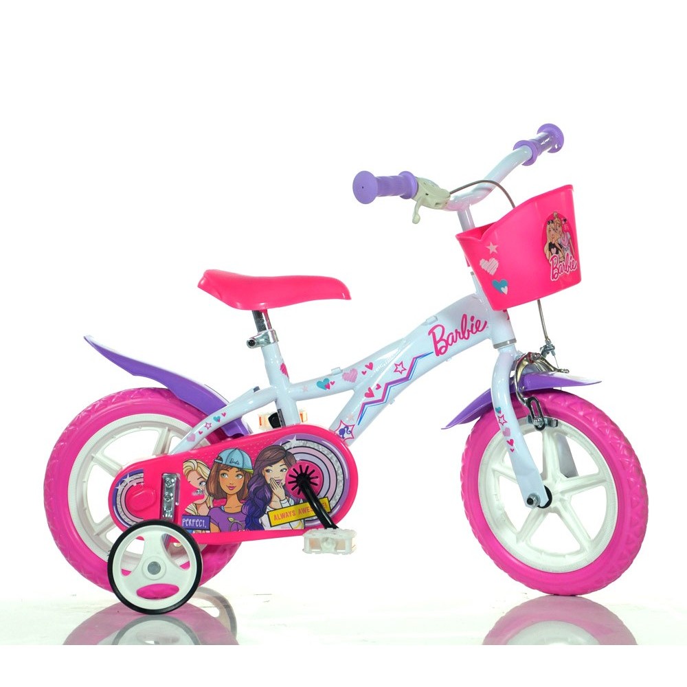 Bicicletta bambina 612 GL-BA  misura 12'' BARBIE  bici età 3- 5 anni