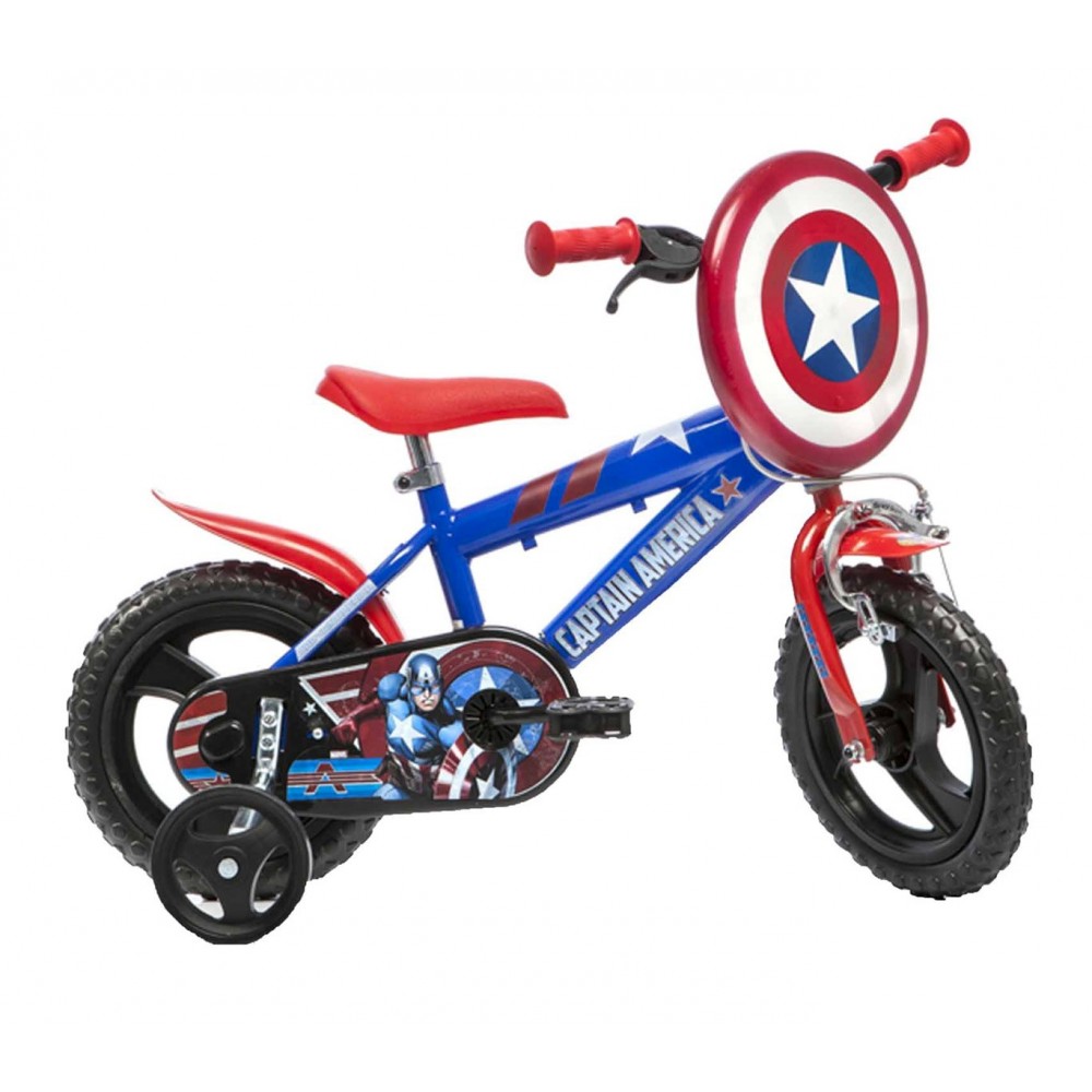 Bicicletta bambino 412 UL-CA misura 12'' CAPITAN AMERICA bici età 3-5 anni