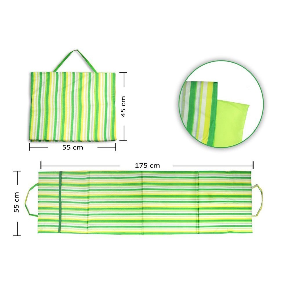 Materassino imbottito comfort ONSHORE multiuso 320112 spiaggia camping 175x55cm