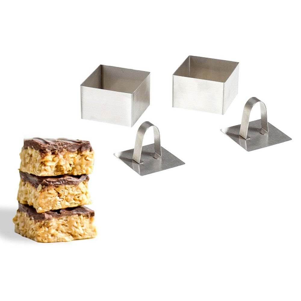 Set di 2 Coppapasta quadrati 127541 ideale per primi piatti e dessert eleganti