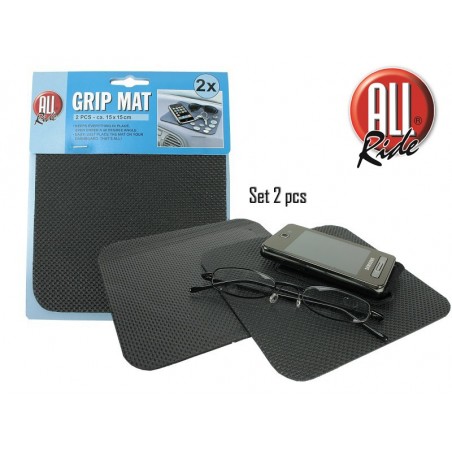Set 2 tappetini supporto antiscivolo universale per cruscotto auto portaoggetti grip mat  senza colla morbido e antigraffio
