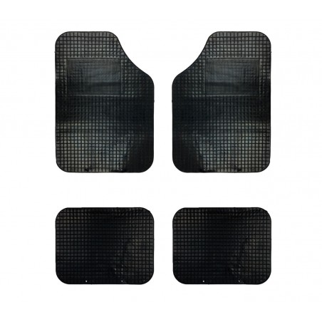 Set 4 tappetini auto in gomma antiscivolo universali tappeti  anti slip