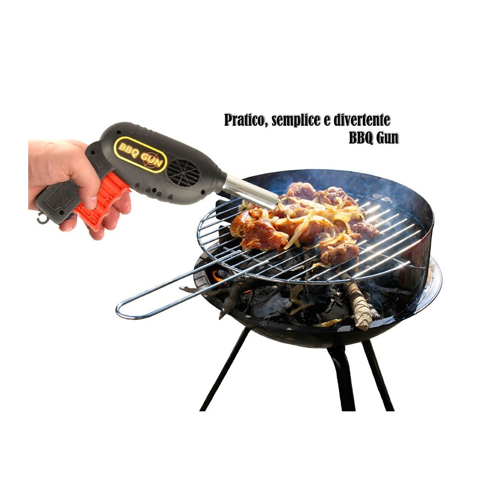 Pistola ad aria a pressione per barbecue e cammini ravviva fiamma manuale linea BBQ