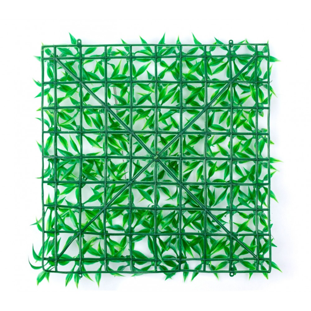 Set di Mattonelle in erba sintetica realistica 036392 per giardino 25x25 cm