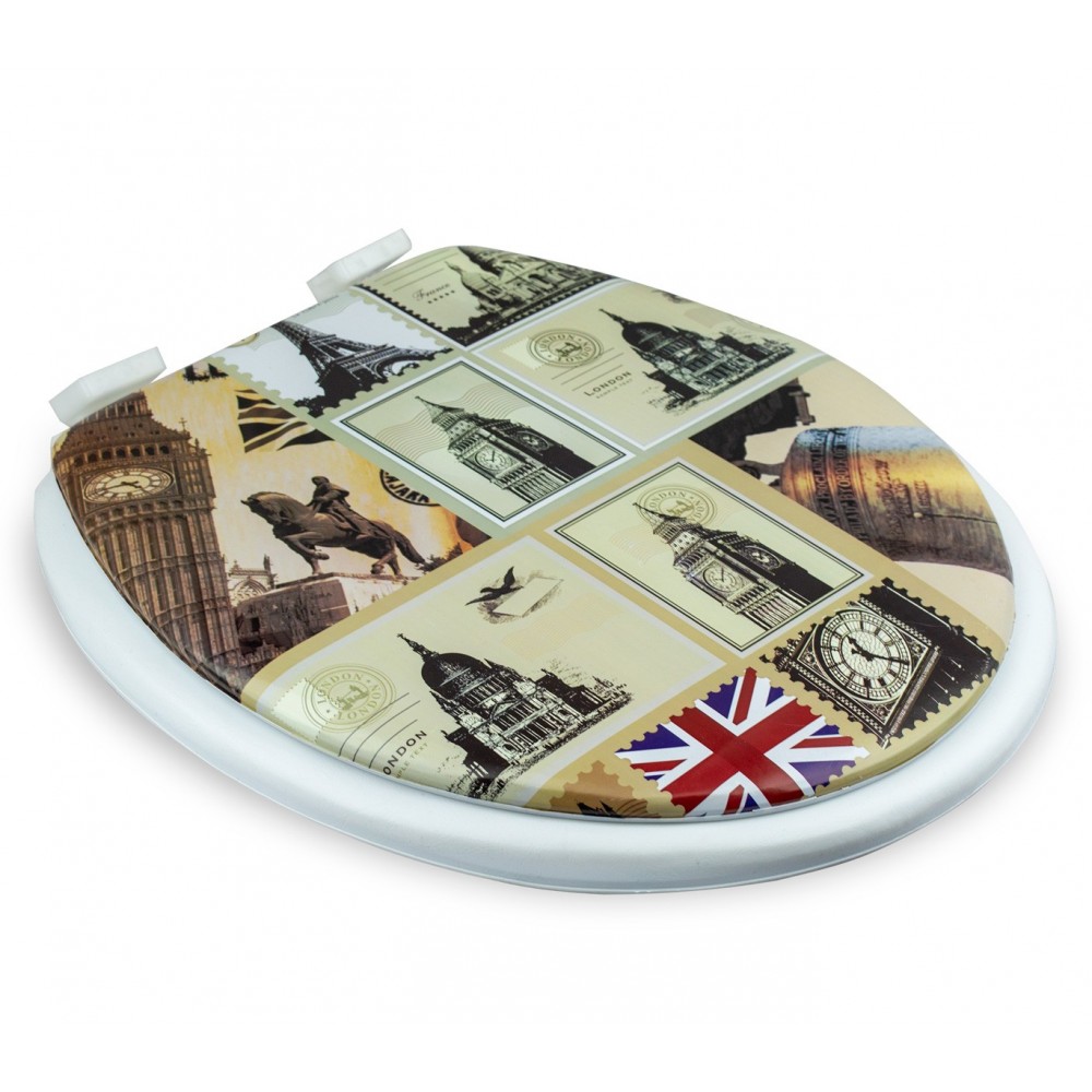 132333 Copri water con sedile universale seduta morbida stampa Cartolina