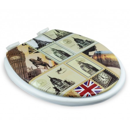 132333 Copri water con sedile universale seduta morbida stampa Cartolina