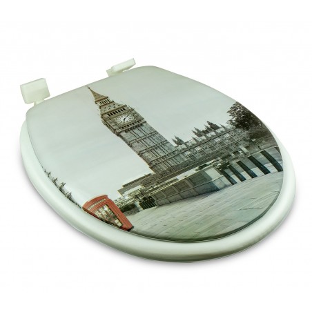 132333 Copri water con sedile universale seduta morbida stampa Big Ben