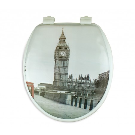 132333 Copri water con sedile universale seduta morbida stampa Big Ben