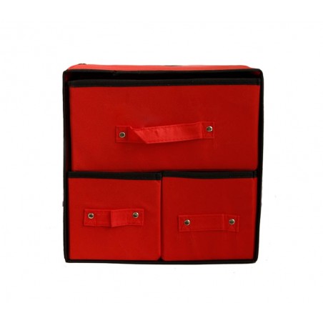 049880 Organizer salvaspazio in TNT con 3 cassetti 30 x 29 x 22 cm