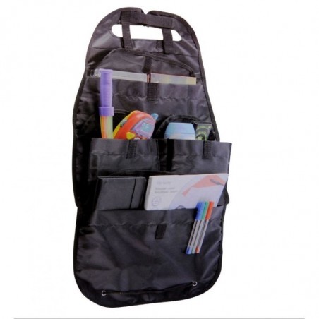 Organizer per sedile posteriore auto 4 tasche con velcro tessuto impermeabile paracolpi antipedata