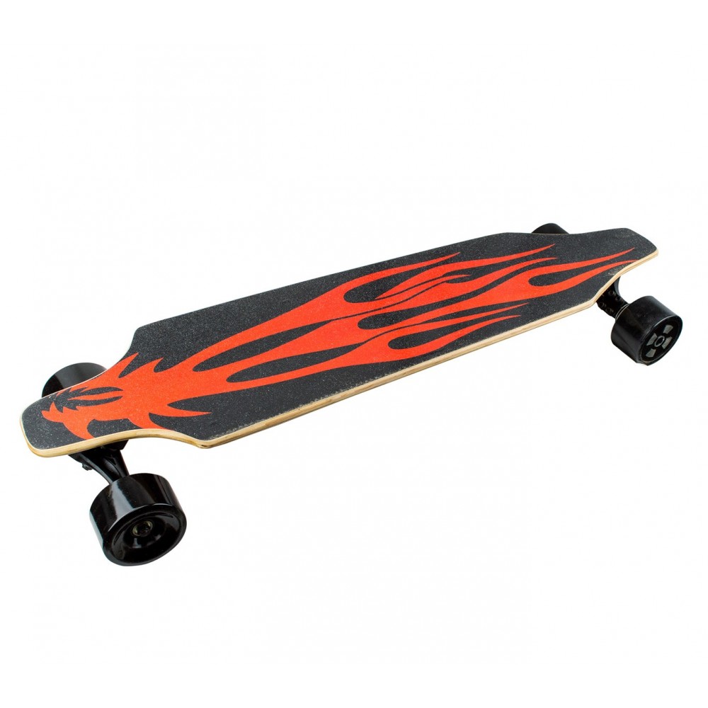 Skateboard 90 cm elettrico SLAVE con telecomando wireless 15 km/h RED DRAGON
