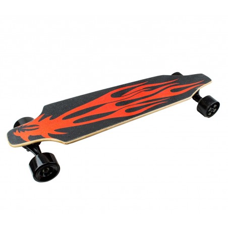 Skateboard 90 cm elettrico SLAVE con telecomando wireless 15 km/h RED DRAGON