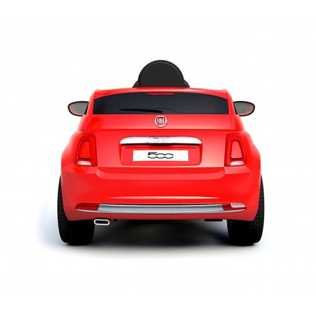 Auto bambini elettrica FIAT 500 cabrio B90106 sedile in pelle 12V telecomando