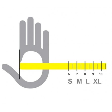 100 Guanti in lattice monuso resistenti 220603 taglie dalla s alla xl