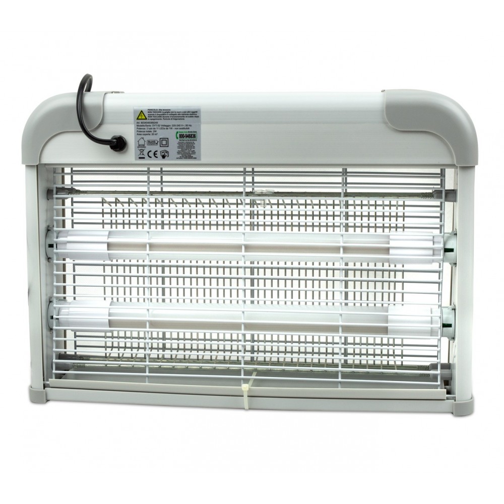 Lampada anti-insetti e anti zanzare con Neon LED UV da 2W 389249 con catena