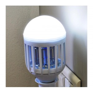 Lampadina anti insetti zanzare DHOMTECK 8W LED 2 in uno 449691 attacco E27 2