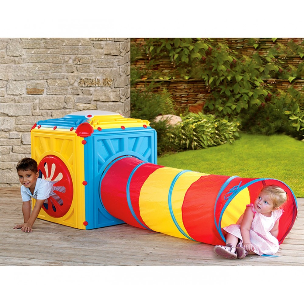 Cubo attività in plastica con tunnel starplay interno esterno 402238