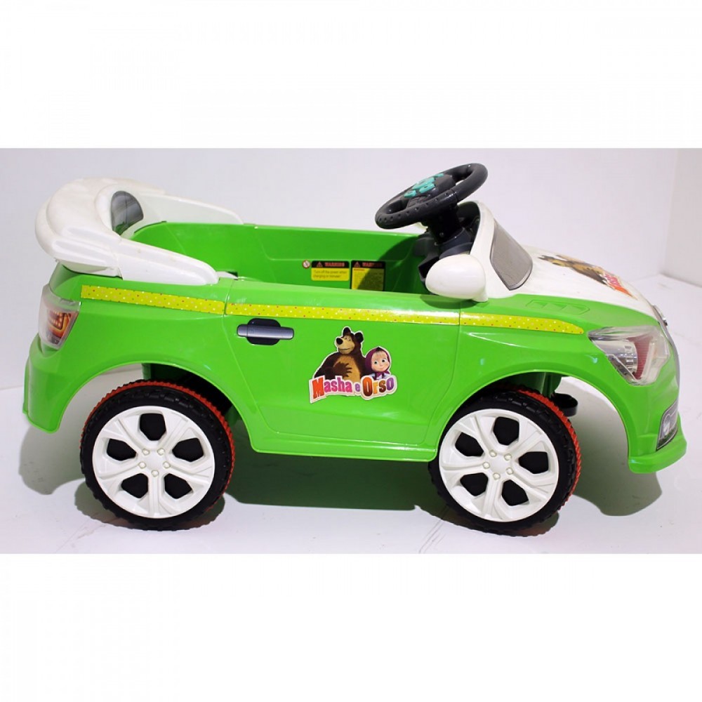 Auto bambini elettrica MASHA e ORSO GVC-7209 con luci effetto LED