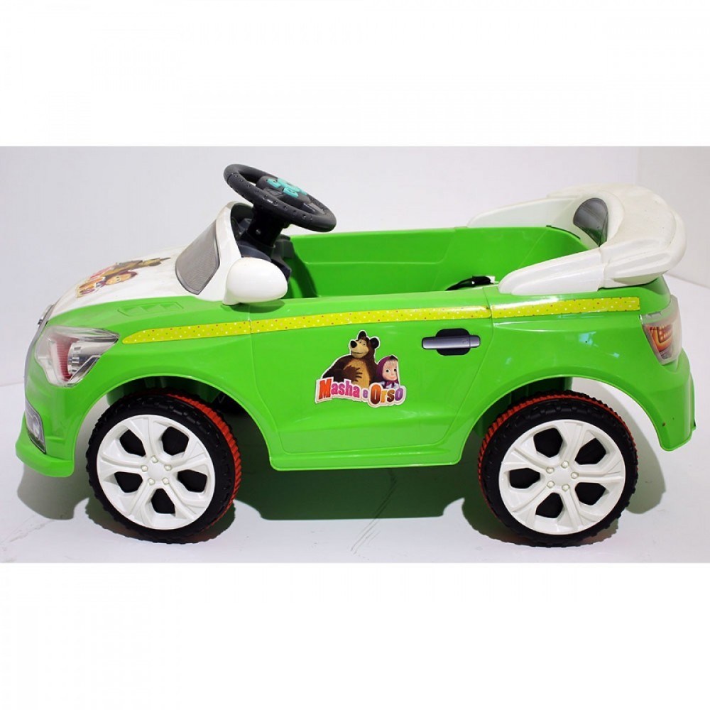 Auto bambini elettrica MASHA e ORSO GVC-7209 con luci effetto LED
