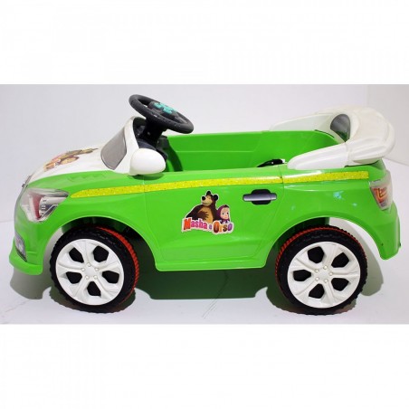 Auto bambini elettrica MASHA e ORSO GVC-7209 con luci effetto LED