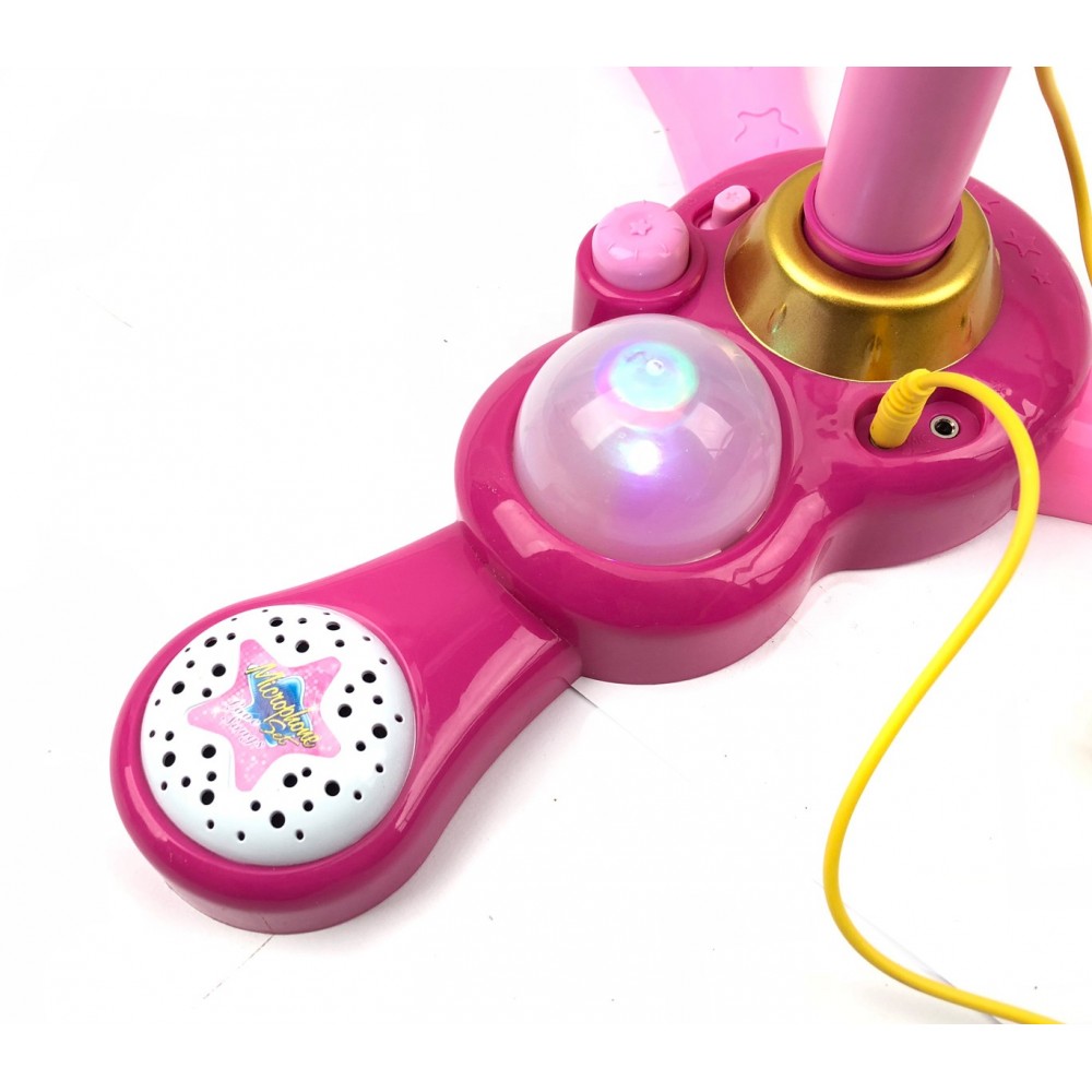 Microfono karaoke 288320 Microfono Rockstar con asta luminosa fino a 117cm