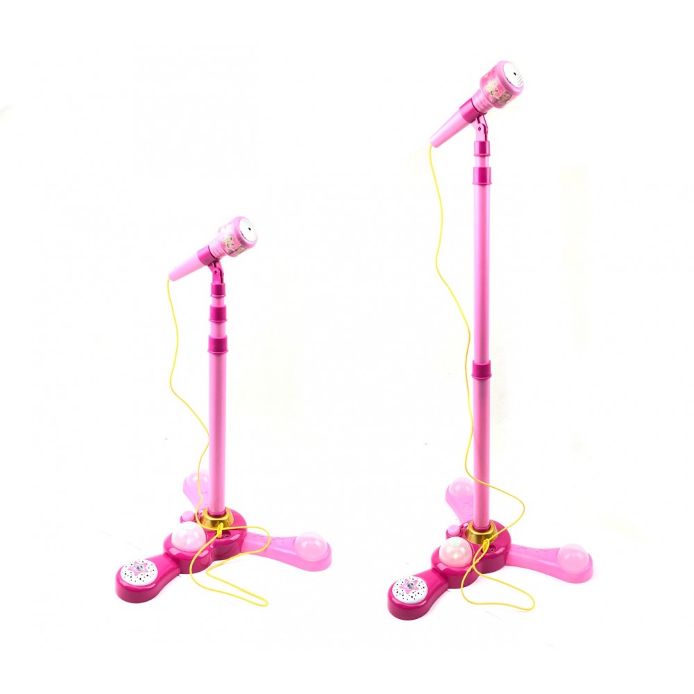 Microfono karaoke 288320 Microfono Rockstar con asta luminosa fino a 117cm