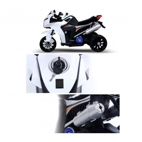 MOTO elettrica 6V per bambini GVC-534 elettrica con luci, musica, effetto fumo