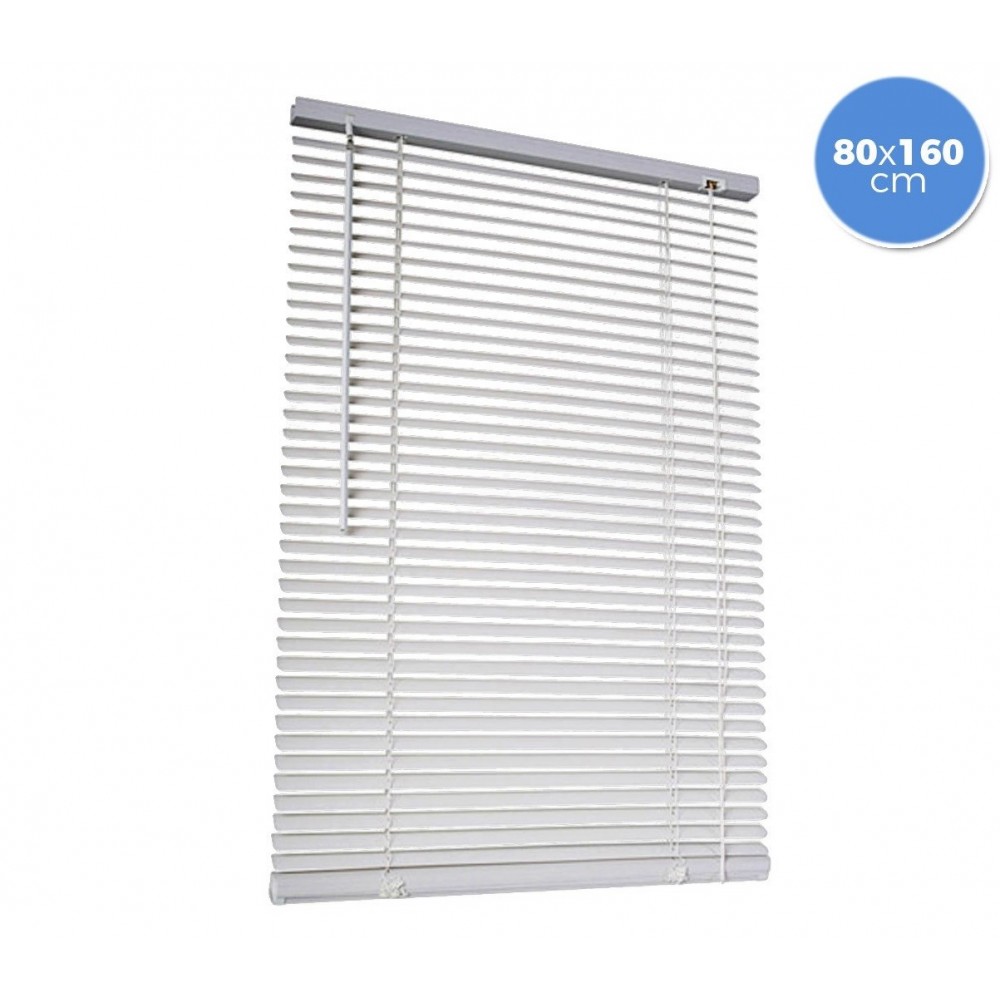 007750 Tenda da sole veneziana 80 x 160 cm per interno in pvc