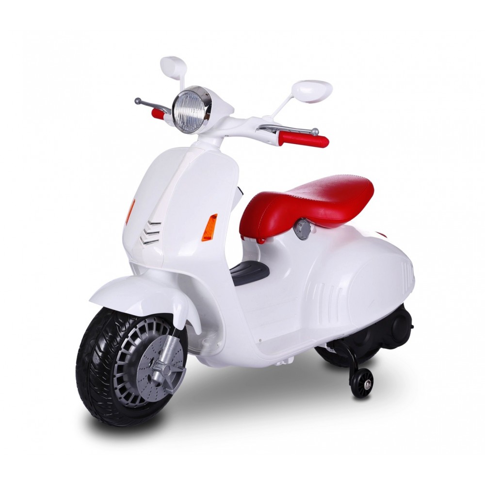 Scooter elettrico LT849 per bambini PRIMAVERA 12V sedile in pelle 