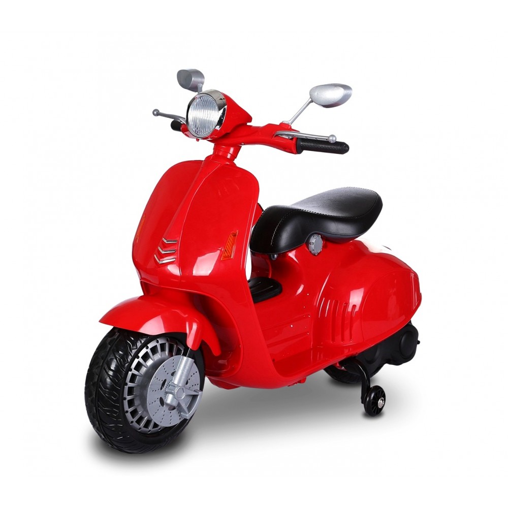 Scooter elettrico LT849 per bambini PRIMAVERA 12V sedile in pelle 