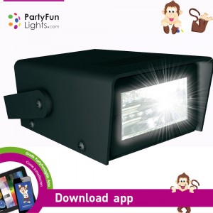 Image of Faro 5 led luce stroboscopica PARTY FUN LIGHT effetto discoteca faretto  strobo intermittente 8038277982738