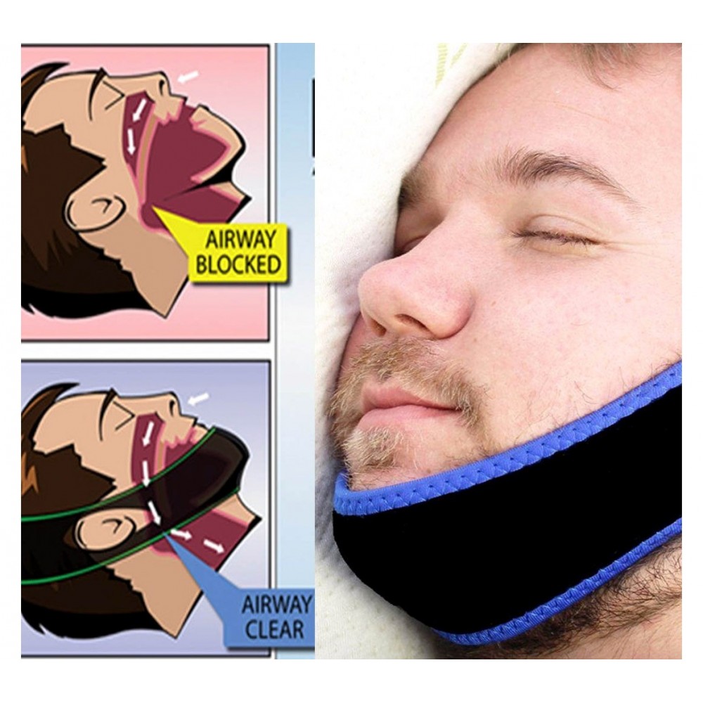 Fascia elastica mandibolare anti roncopatie-bruxismo notturno 176350 regolabile