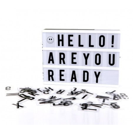 Led LightBox 181774 retroilluminato con 96 numeri e simboli formato A4 30x23cm Led LightBox 181774 retroilluminato con 96 numeri e simboli formato A4 30x23cm