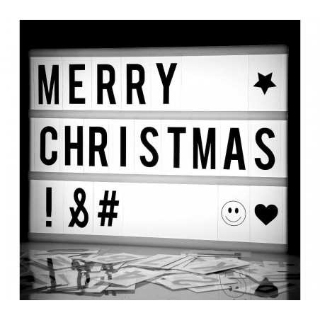 Led LightBox 181774 retroilluminato con 96 numeri e simboli formato A4 30x23cm Led LightBox 181774 retroilluminato con 96 numeri e simboli formato A4 30x23cm