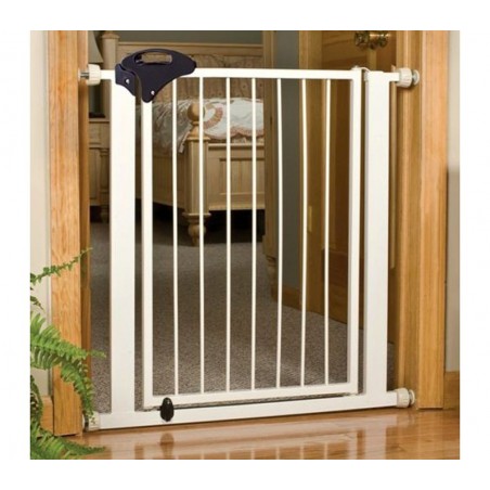 021062 Nobleza Cancello con bloccaggio a pressione per bambini e animali 75-85cm