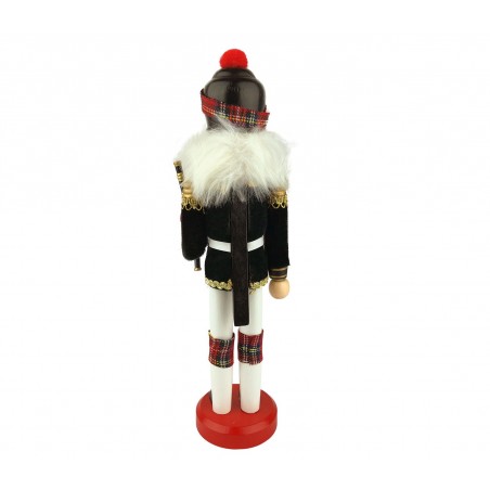  831003 Soldato CORNAMUSA schiaccianoci in legno dipinto a mano da arredamento