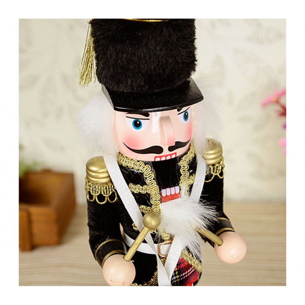  831003 Soldato TAMBURO schiaccianoci in legno dipinto a mano da arredamento